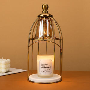 Novelty New <strong>Bird</strong> Cage Candle Warmer Table Lamp Lantern Candle Melting Aromatherapy Wax Melting Lamp for Bedroom Decoration - Product Image 2