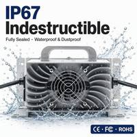 Cargador de Batería Marino Integrado LNLEE 12V 40A, Cargador Inteligente Resistente al Agua IP67 para Autocaravanas Grandes, Baterías AGM de Ciclo Profundo