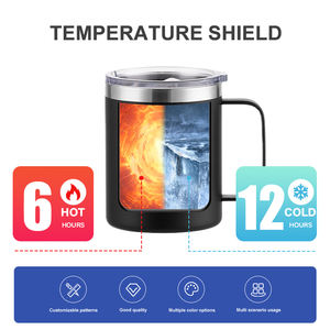 Gobelet isotherme en acier inoxydable personnalisé avec couvercle à poignée, isolation thermique de 12 à 24 heures, portable pour le camping et le bureau - Product Image 6