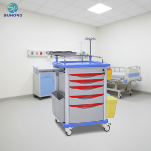 Carrello Medico di Emergenza in ABS di Alta Qualità per Cliniche e Ospedali, Carrello di Soccorso - Product Image 2