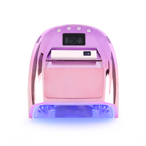 Lila Verlaufende Hochleistungs-Akku-Nagellampe 128W Hybrid Pro Cure Gel <span class=keywords><strong>2</strong></span>-in-1 Mini-Tipslampe für Salon-Gebrauch Nagelkunst-Salonwerkzeuge - Product Image 5