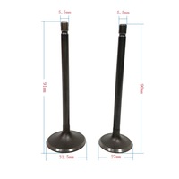 Soupape à tige longue pour moto 91/90mm, pièces de rechange pour soupape d'admission et d'échappement du moteur de moto pour ZONGSHEN CG200 ZS200