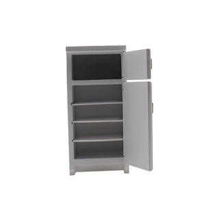 Nouveau produit famille maison de poupée meubles en bois blanc réfrigérateur maison de jeu pour enfant jouet boîte à glace <span class=keywords><strong>Miniature</strong></span> réfrigérateur - Product Image 3