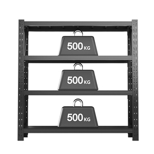 Étagères industrielles en acier, capacité de 500 kg par niveau, robustes et réglables - Product Image 2