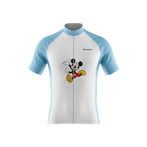 OEM ODM venta al por mayor niños <span class=keywords><strong>ciclismo</strong></span> Jersey transpirable patrón personalizado bicicleta camisa para chico - Product Image 2
