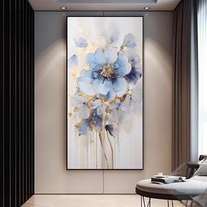 Luxe fleur toile à la main mur peinture à l'huile nature morte art mur décor décoration de la maison abstrait minimalisme toile peinture - Product Image 4