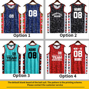 Nuovi Design <span class=keywords><strong>Serie</strong></span> Matematica Maglie da Basket per Ragazzi in Rete 100% Poliestere Traspirante Divisa da Basket Neutra - Product Image 2