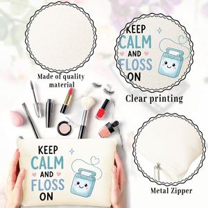 Bolsa de Regalo Versátil para Mujer, Estuche para Hilo Dental Keep Calm, Regalo Ideal para Mamá, Hijas y Amigas, para Viajes y Cumpleaños - Product Image 2