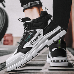 Botas para Hombre que Aumentan la Estatura, Zapatos Deportivos Casuales, Zapatillas de Estilo Coreano de 10 cm para Uso Casual, Diseño de Color Sólido - Product Image 2