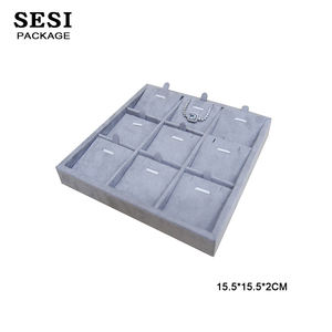 Haute qualité <span class=keywords><strong>Pro</strong></span> microfibre 'bijouterie' bijoux présentoirs pendentif boucles d'oreilles bracelet anneau présentoir bijoux affichage boutique - Product Image 5