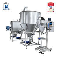 Grand réservoir de stockage avec alimentateur à vis et machine de remplissage à pesage haute précision