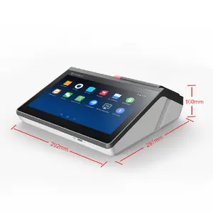 Caisse enregistreuse Wifi à écran tactile avec imprimante Équipement financier Tablette Android Système Pos Machine pour une utilisation commerciale