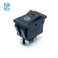 Interrupteur à bascule 12V 35A 4 broches avec LED multicolores (bleu, rouge, vert, jaune) étanche pour feux antibrouillard, marche/arrêt, pour automobile et bateau