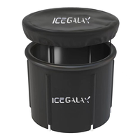 ICEGALAX Portable PVC Baignoire Pliante Froid Plongeant Pod Glace Baignoire Récupération Thérapie Glace Baignoire Baignoire pour Récupération Sportive
