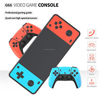 Console de jeu sans fil S Classic G66, double manette, lecteur de jeux familial 4K TV, consoles de jeux vidéo G66 pour jeux portés en 3D sur PSP