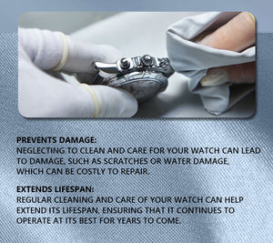 맞춤형 보석 클리너 및 폴란드어 솔루션 키트 스크래치 리무버 페이스트가있는 시계 스트랩 및 밴드 클리너 - Product Image 5