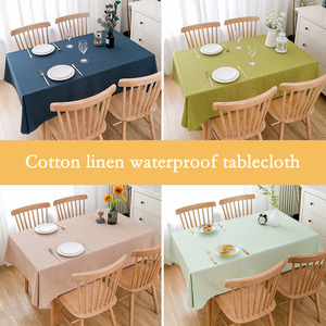 Nappe imperméable en coton et lin <span class=keywords><strong>de</strong></span> couleur unie simple et moderne nappe <span class=keywords><strong>de</strong></span> <span class=keywords><strong>table</strong></span> rectangle <span class=keywords><strong>de</strong></span> couleur unie rose gris ensemble <span class=keywords><strong>de</strong></span> couvertures <span class=keywords><strong>de</strong></span> <span class=keywords><strong>table</strong></span> - Product Image 3