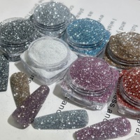 Poudre de diamant écrasé réfléchissante, poudre flash, accessoires pour l'art des ongles, micro-diamant tridimensionnel, vente en gros SH, nouvelle réduction
