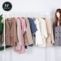 Blazer Panjang Wanita Bekas Berkualitas Tinggi Pakaian Bekas 50kg dalam Bal Bahan Campuran Grosir Pabrik Ekspor ke Afrika