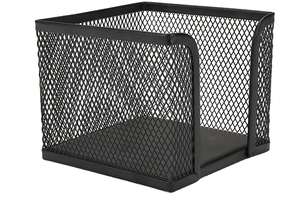 Note <b>Box</b> Office Business Metal Mesh Sticky Note <b>Box</b> Desk Shelf <b>Card</b> Holder Case Stand Organizer - Product Image 3