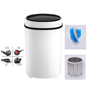 Lavadora de zapatos semiautomática pequeña de un solo cilindro de cubo redondo grande para el hogar - Product Image 4