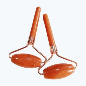 Rouleau de jade à prix d'usine, rouleau de massage facial en aventurine rouge - Product Image 4