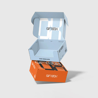 Boîtes d'expédition personnalisées en carton recyclé écologique avec pelliculage brillant et logo sur mesure pour cadeaux d'affaires