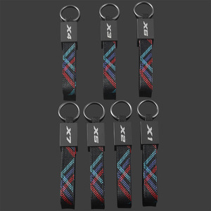 Ceinture tressée Oxford avec logo de voiture, <span class=keywords><strong>porte</strong></span>-clés en alliage de zinc pour M X1 <span class=keywords><strong>X2</strong></span> X3 X4 X5 X6 X7 - Product Image 2