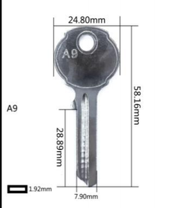 Llaves Magnéticas para Cerradura de Puerta de Latón UL050 Multi-Shape LW4, Llave Metálica para Puerta, Llave Australiana - Product Image 5