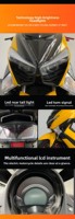 Vente directe d'usine Scooter électrique de haute qualité avec moteur de course Vitesse maximale 70 km/h 3 vitesses Changement de vitesse Motos de course