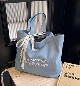 Canvas Tote Girl Fashion Simple Recycled <b>Large</b> Capacity Shopper <b>Bag</b> With Zipper Print Handbag Women Shoulder <b>Bag</b> - Product Image 1