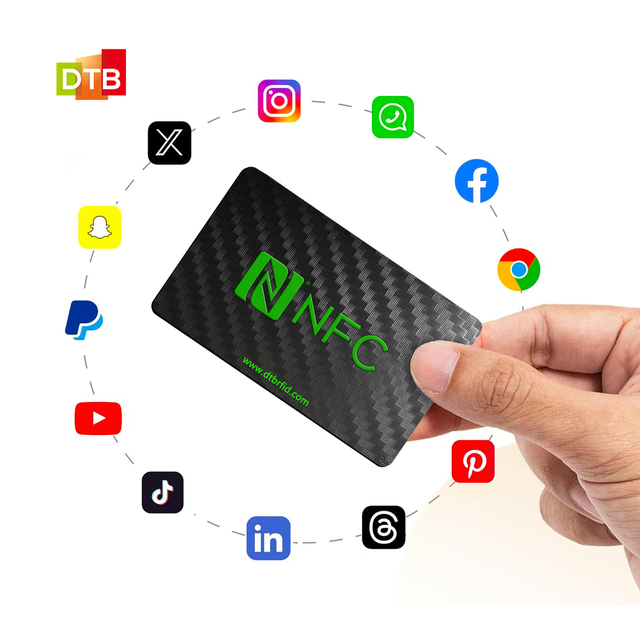 Custom Plastic RFID Business Card Memory Smart Digital Pvc Nfc Business Card With Logo