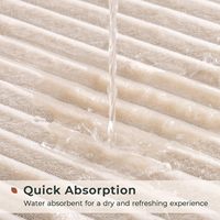 Tapis de bain moderne ultra doux motif solide tapis de douche en polyester mousse à mémoire de forme ultra absorbant lavable pour la salle de bain