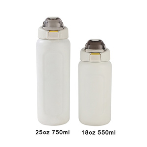 <b>750ml</b> stainless steel water <b>bottle</b> one touch flip lid bpa-free Leak-proof Reusable 18ozstainless steel water <b>bottle</b> manufacturer - Product Image 4