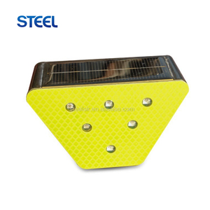 Luz LED de advertencia de tráfico solar, <span class=keywords><strong>reflector</strong></span> de barandilla, señal reflectante de Color, reflectores de luces de carretera para autopista - Product Image 4