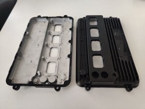 L'aluminium noir de revêtement de poudre meurent A380 ADC12 a moulé des pièces de moulage de haute précision en aluminium de moulage mécanique sous pression - Product Image 4