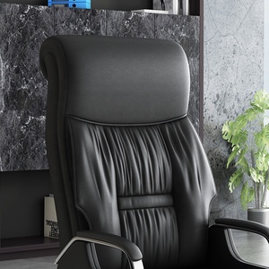 Silla de oficina ergonómica giratoria de cuero de lujo, silla ejecutiva, muebles de oficina comercial, Sillas de oficina - Product Image 3