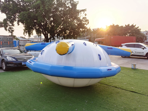 Bateau gonflable UFO étanche en PVC pour parc aquatique, lac, piscine – Amusement garanti - Product Image 6