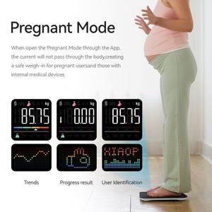 Balance de composition corporelle numérique colorée, analyseur intelligent de l'IMC Bluetooth, mesure du poids et de la graisse, alimentée par batterie, pour une utilisation en salle de bain, capacité maximale de 180 kg - Product Image 4
