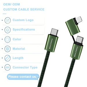 <span class=keywords><strong>สาย</strong></span><span class=keywords><strong>ชาร์จ</strong></span>เร็ว PD แบบถัก2 in 1 3A USB 60W 2.0 <span class=keywords><strong>A</strong></span> TO USB Type C และ L USB <span class=keywords><strong>สาย</strong></span><span class=keywords><strong>ชาร์จ</strong></span>หลายสายสำหรับ Android และ iPhone - Product Image 1
