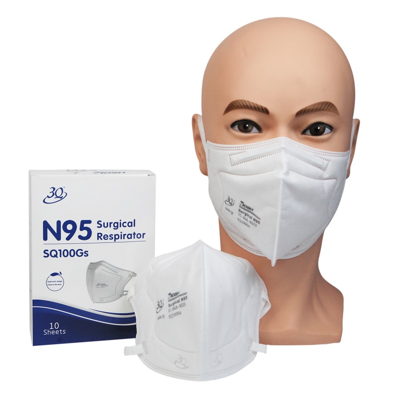 Logo 3Q Cina Niosh Disetujui Kelas Medis 5 Lapisan Masker Wajah Masker Respirator Bedah N95