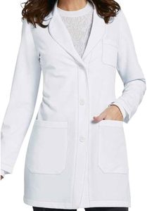 เสื้อโค้ทแล็ปสีขาวสำหรับแพทย์ชายและหญิงแขนยาวแพทย์พยาบาลนักเรียนชุดยูนิฟอร์มห้องปฏิบัติการทางเคมีสำหรับร้านขายยา - Product Image 3