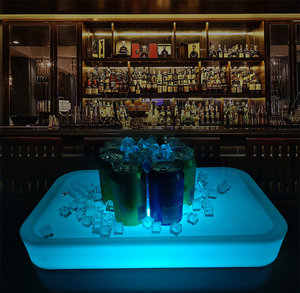 Tùy chỉnh sáng 5L Acrylic <span class=keywords><strong>Ice</strong></span> <span class=keywords><strong>Bucket</strong></span> <span class=keywords><strong>LED</strong></span> chiếu sáng có thu phí không thấm nước cho Đảng dịp thanh lịch phục vụ cho - Product Image 6