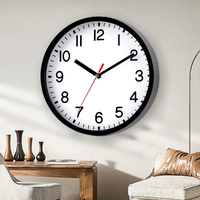 Jam Dinding Elektronik Desain Modern Dengan Gerakan Quartz Vintage Tanpa Suara, Tidak Berdetak, Jam Rumah, Kantor, Sekolah Bertenaga Baterai