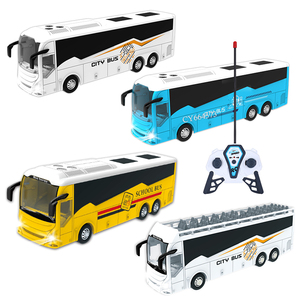 New Arrival 1:30 5 kênh điều khiển từ xa xe buýt thành phố với ánh sáng/Cáp USB/Pin Lithium Đồ chơi xe buýt điều khiển từ xa xe cho trẻ em - Product Image 1