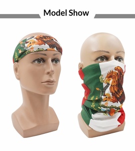 Masque Turban Magique Sans Couture Anti-Vent Anti-Poussière à Rayures en Polyester Protection Solaire pour Fans de Football États-Unis-Canada-Mexique 2026 - Product Image 6