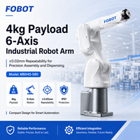 Bras robotisé industriel FOBOT à 6 axes haute vitesse, IP67, mini-bras robotisé pour l'étiquetage et le tri automatiques, bras robotisé personnalisable