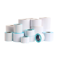 Rollo de etiquetas térmicas directas a escala de 58mm blanco personalizado 58x60 58x40 pegatina de código de barras autoadhesiva para etiquetas de envío