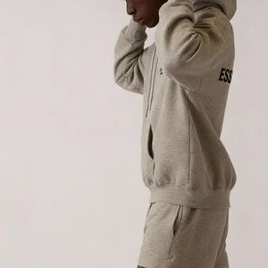 Sudadera con capucha Fear de algodón grueso, lisa, de gran tamaño, sin cordón, unisex, con logo personalizado, Plus GOD - Product Image 1