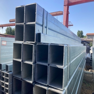 צינור פלדה מגולוון מרובע/מלבני 12X12 40X80 RHS SHS EMT למערכת מסגרת פיגומים, מאושר על ידי <span class=keywords><strong>ASTM</strong></span> - Product Image 5